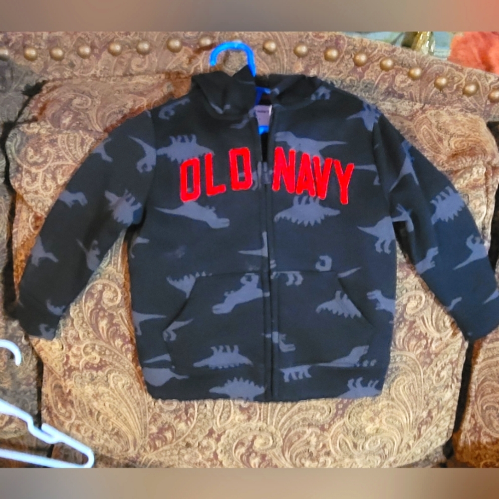 Old Navy Kids Dinosaur Hoodie - Black and Red